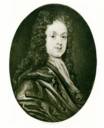 Portrait miniature de John White, c.1719